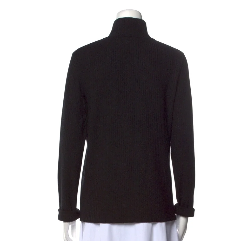 Vince Black Ribbed‎ Turtleneck Sweater Size L